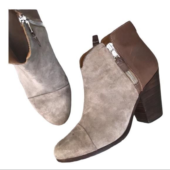 rag & bone Shoes - Rag and Bone Margot Grey/Tan booties SZ 39